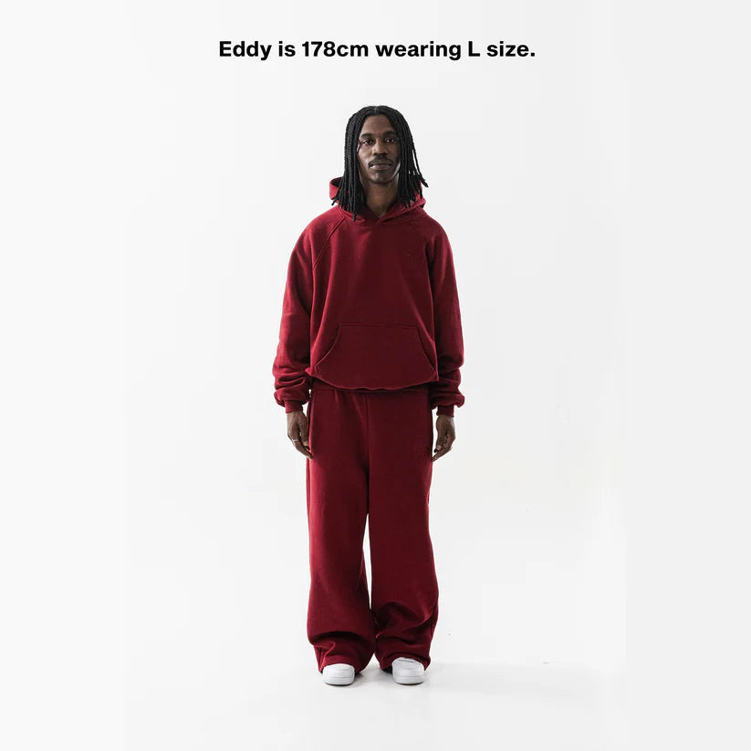 BURGUNDY CORE HOODIE