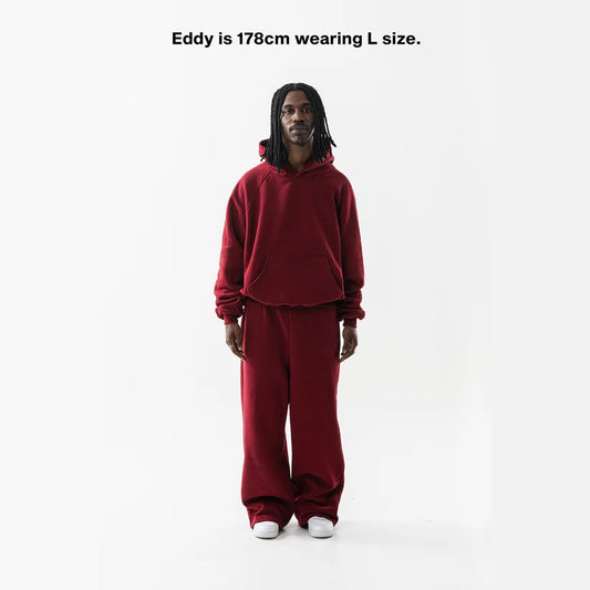 BURGUNDY CORE HOODIE