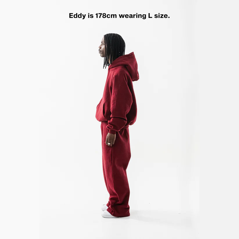 BURGUNDY CORE SWEATPANTS