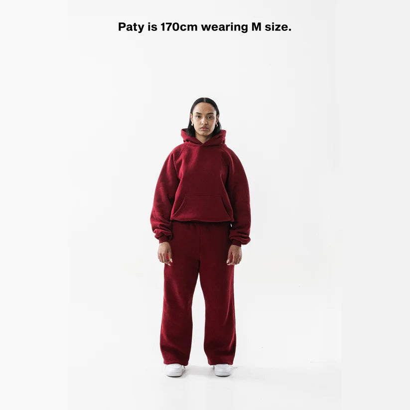 BURGUNDY CORE SWEATPANTS